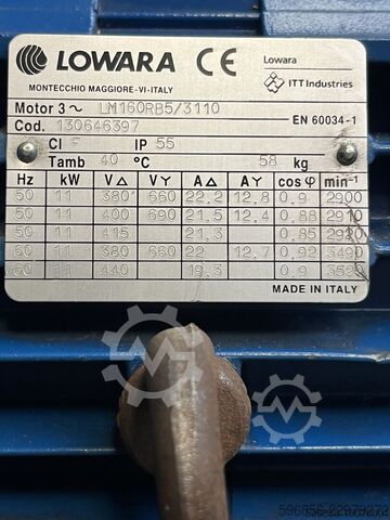 LOWARA SV1610V pump, 11 kW / 7.2 - 24 m³/h, LOWARA SV1610V