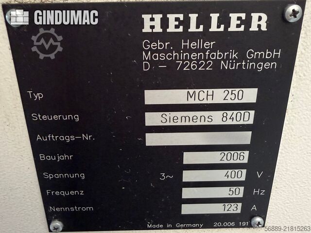 HELLER MCH 250 HELLER MCH 250