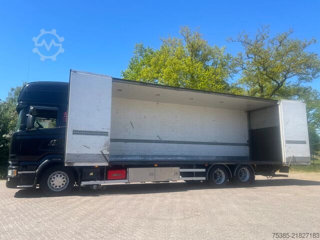 Koffer Scania R520 V8 Sideloader King of Road