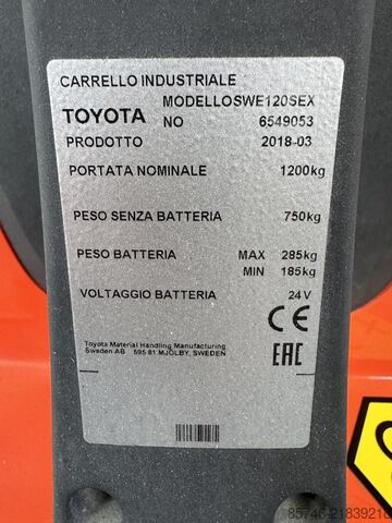 SWE 120 S * DEMO * Atex EX * Miretti 3D / Zone 22 TOYOTA SWE 120 S  * DEMO * Atex EX * Miretti 3D / Zone 22