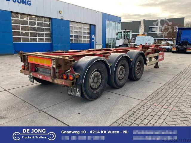 Containertransport Van Hool Container Chassis / 2x Extendable / SAF + Disc