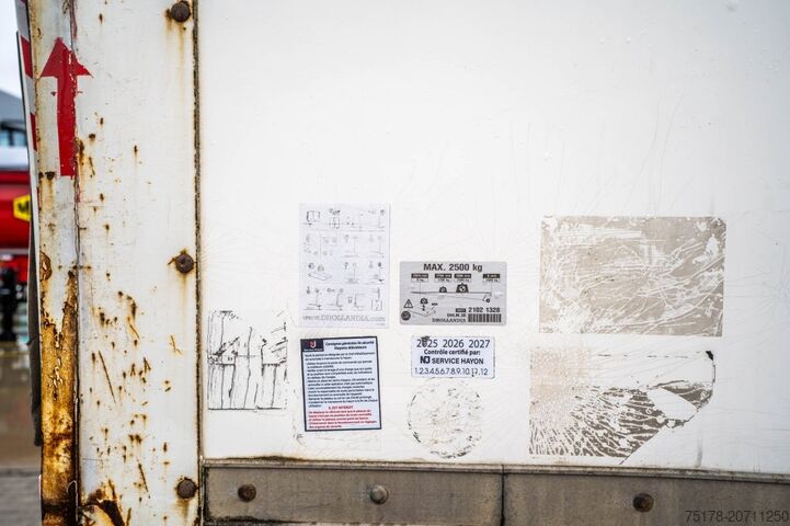 Koffer Mercedes-Benz ACTROS 1832-MP3+DHOLLANDIA 2.5T.