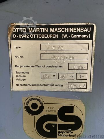 Tilting spindle moulder Martin T 23