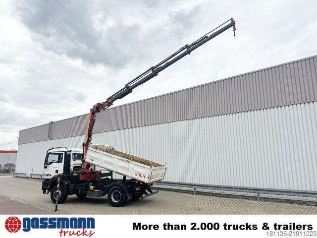 Tipper truck MAN TGS 18.480 4x4H BL, HydroDrive, AT-Motor, Kran