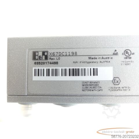 Component B&R BR X67DC1198 Digitalzählermodul Rev. L0 6S5520174498