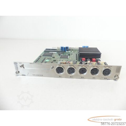 Component Balance Systems 9SHVM2512BN220 Auswuchtkarte SN: B804342