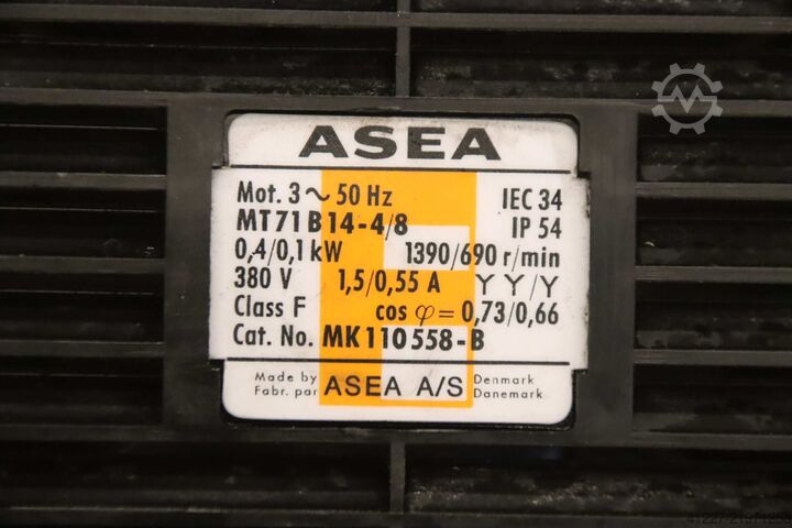Electric motor 0.4/0.1 kW 1390/690 rpm ASEA MT71 B14-4/8