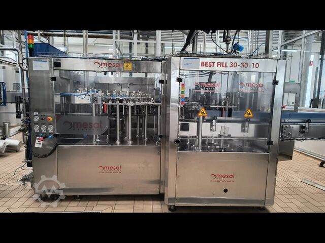 Used Mesal Filling triblock 12000 BPH - year 2011 OMRON E30-30-10IA1