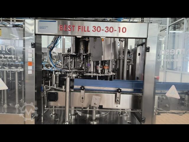 Used Mesal Filling triblock 12000 BPH - year 2011 OMRON E30-30-10IA1
