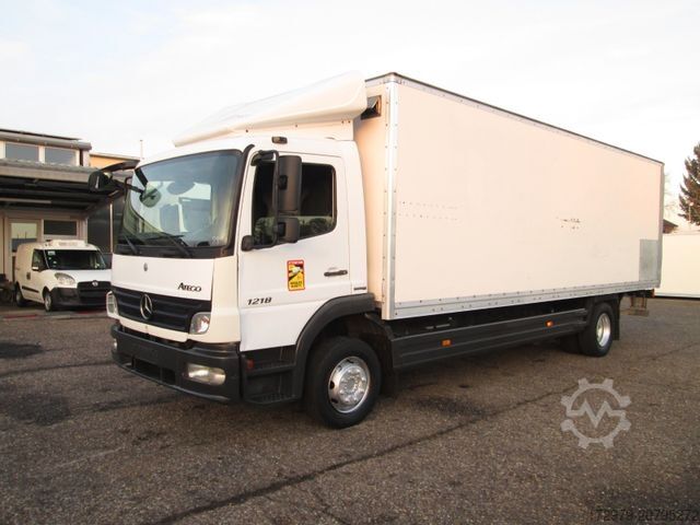 Box truck MERCEDES-BENZ Atego 1218*Maxi-Koffer 7.12m*Euro5*LBW*