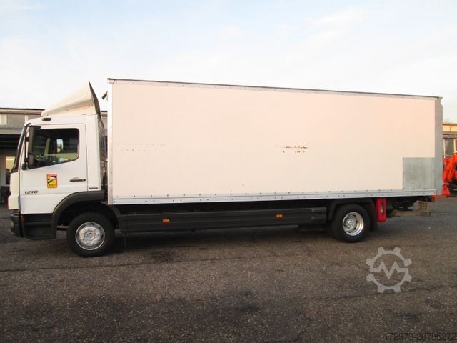 Box truck MERCEDES-BENZ Atego 1218*Maxi-Koffer 7.12m*Euro5*LBW*