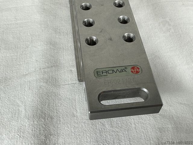 Spannbalken zum spannen von Werkstücken mit Spannpratzen und Scheiben. Erowa, System 3R, Becker Erodiertechnik ER-021128, ER-017646,3R-239-545-9911-V01