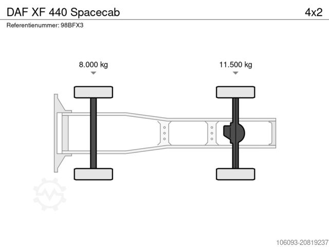 Standard-SZM DAF XF 440 Spacecab