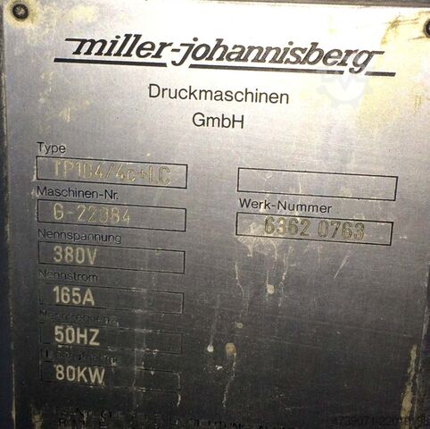 Offsetdruckmaschine Miller TP-104