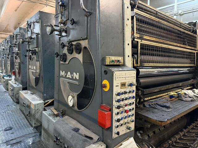 Offset printing press Man Roland ULTRAMAN VII with LACK