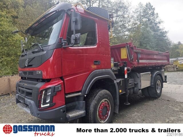 Kipper LKW Volvo FMX 420 4x4 Palfinger Kran PK 7001 EH B, Funk