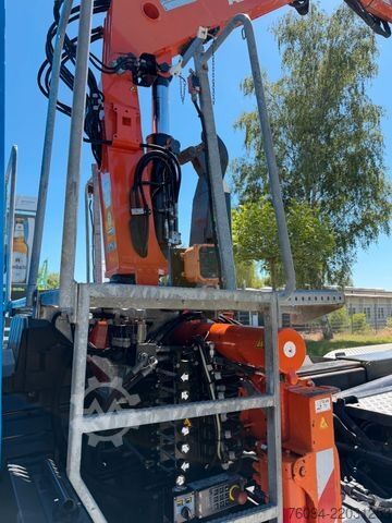 Truck mounted crane MERCEDES-BENZ Antos 2533 Abrollkipper KRAN FUNK lift/lenk