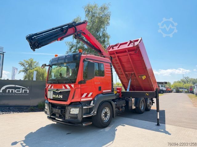 Truck mounted crane MAN TGS 26.420 6x2 Kipper KRAN Greifer lift/lenk AHK