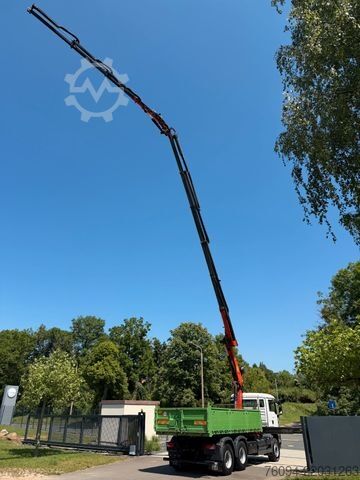 Tipper truck MAN TGS 33.440 6x4 KRAN 28m FUNK+Jib+Seilwinde 5./6.