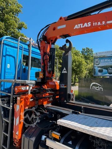 Tipper truck MERCEDES-BENZ Antos 2533 Abrollkipper KRAN FUNK lift/lenk