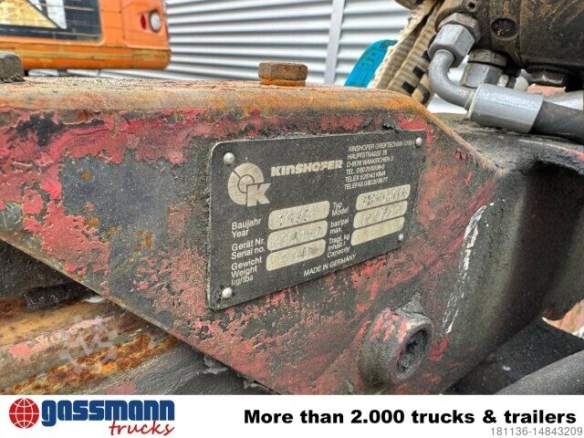 Truck mounted crane Kinshofer KM 312-V-1100 Palettenzange