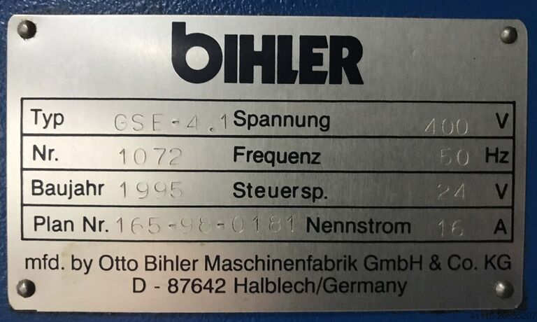 Steuerung für Gewindeschneideinheit BIHLER GSE 4.1