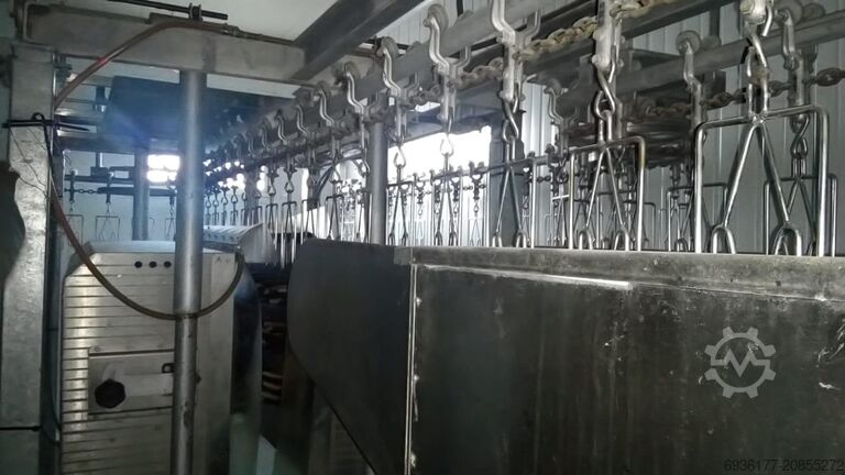 Complete TECMAT poultry slaughterhouse line Tecmat 300-500