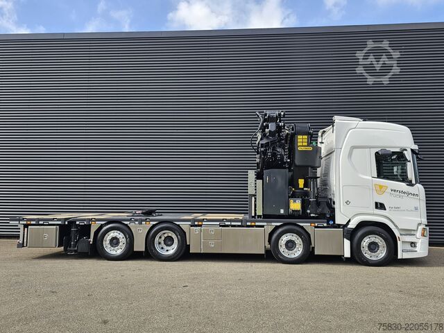 Ladepritsche Scania R590 8x2*6 / TREKKER / PALFINGER PK 92002 - JIB...