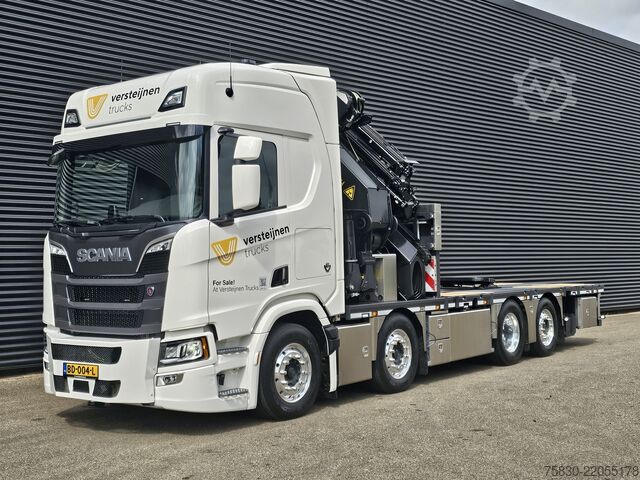 Ladepritsche Scania R590 8x2*6 / TREKKER / PALFINGER PK 92002 - JIB...