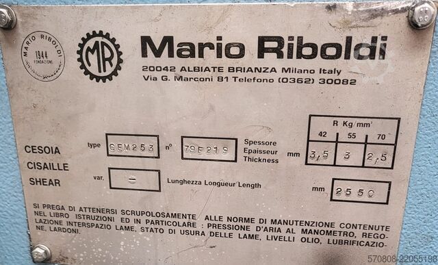 Tafelschere MARIO RIBOLDI 2500 X 3/4