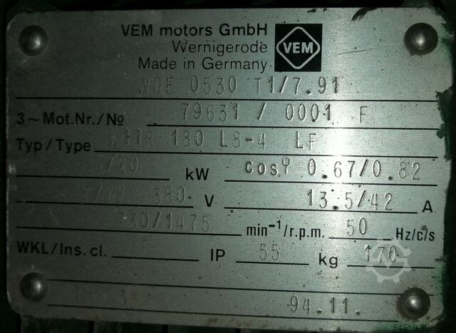 Directional jet agitator VEM motors GmbH VDE 0530 T1/7.91