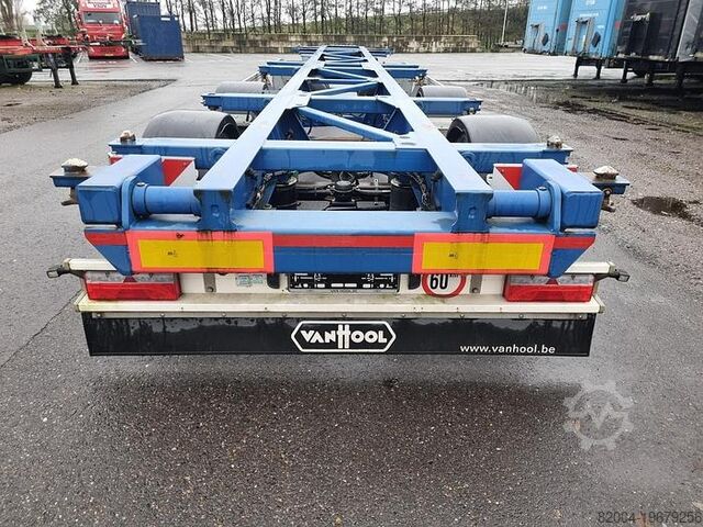 Container transport Van Hool A2C001 | container CHASSIS| 55 foot | 55 foot p...