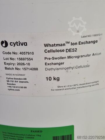 Cytiva DE52 10 kg Whatman Ion Exchange Diethylaminoethyl Cellulose Cytiva DE52.10kg