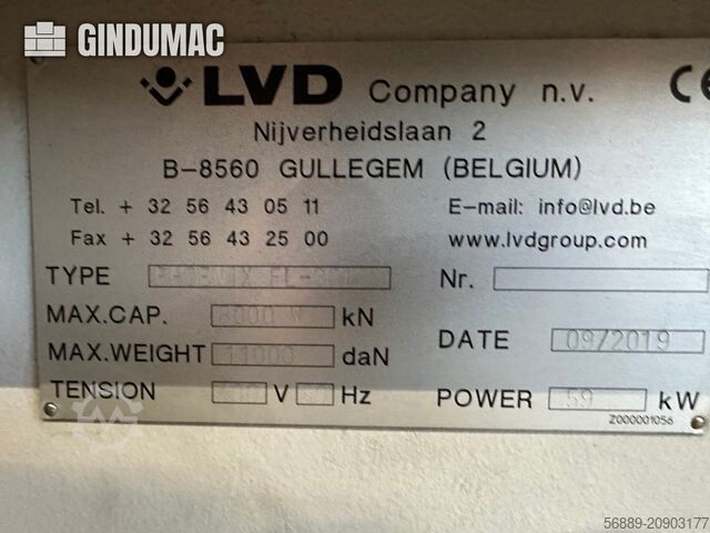 Faserlaserschneidmaschine LVD Phoenix FL 3015