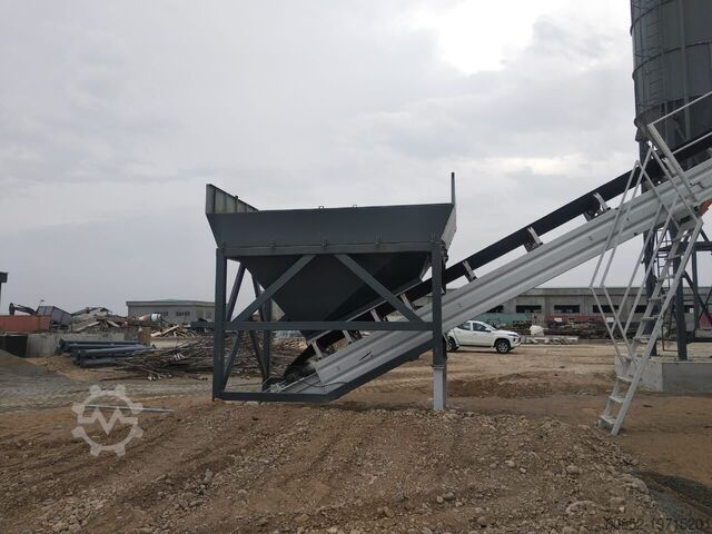 Concrete mixing plant Polygonmach PMC-90-100 m3 mobile concrete batching plant