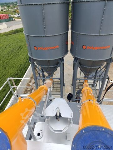 Concrete mixing plant Polygonmach POLYGON PCS120-135m3 hour Stationary concrete b...