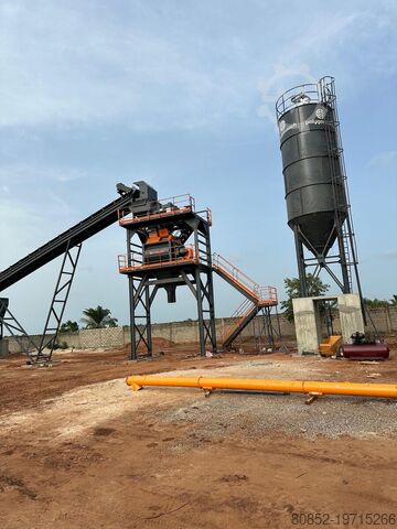 Concrete mixing plant Polygonmach PSC30  30m3 hour stationary concrete batching p...