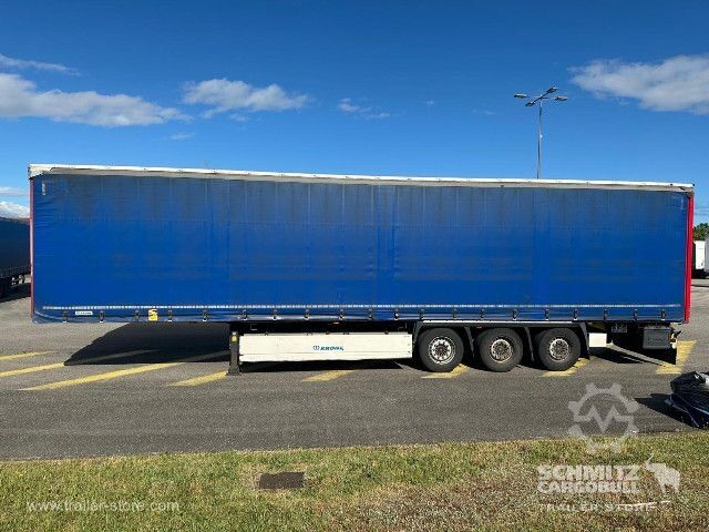 Open semitrailer with tarp Krone Semitrailer Curtainsider Mega