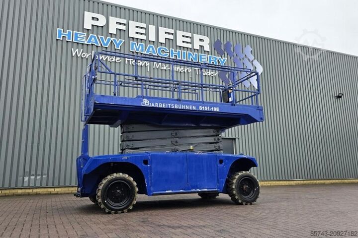 Scissor lift PB LIFT S151-19EGI Electric, 4x4 Drive, 15m Working H