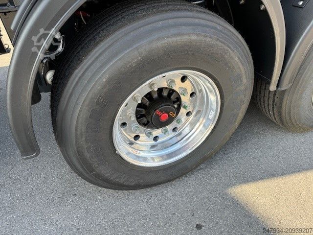 Tipper semitrailer LANGENDORF SKS HS 24 SAF Trommel Stahl 4/5mm Allrad Miete