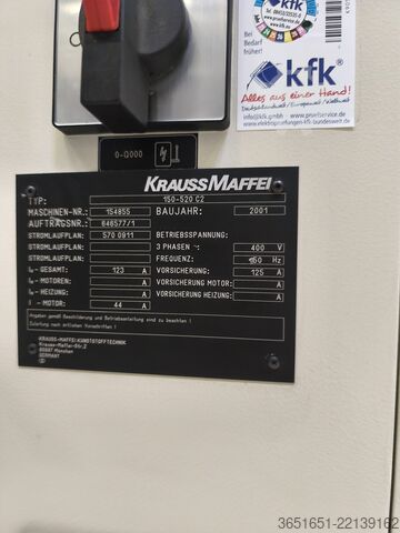 Injection molding machine KraussMaffei 150-520 C2