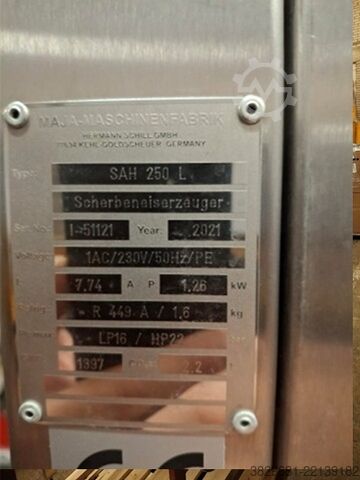 Meat processing machine MAJA SAH 250 L R449A