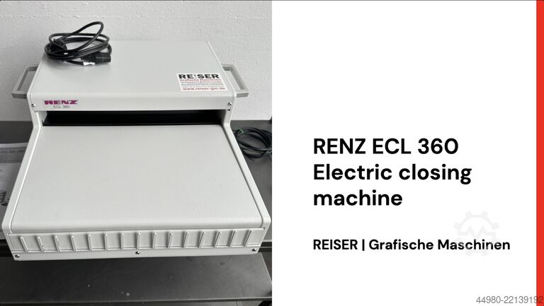 Book binding machine RENZ ECL 360