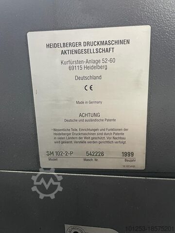 Bogenoffset Heidelberg SM102-2 colori P