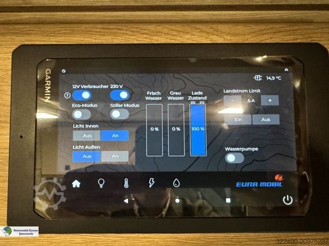 Semi-integrated camper EURAMOBIL Xtura 686 EF Timberline Dieselheizung