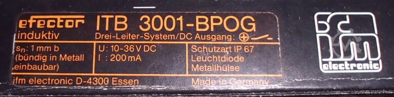 Induktiver Sensor IFM ITB 3001-BPOG