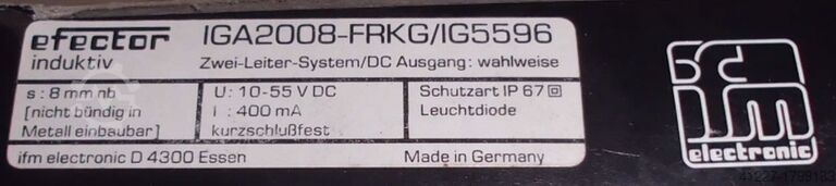 Inductive sensor IFM IGA2008-FRKG/IG5596