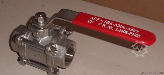 Kugelhahn Innengewinde Edelstahl DN40 R 1 1/2 Zoll