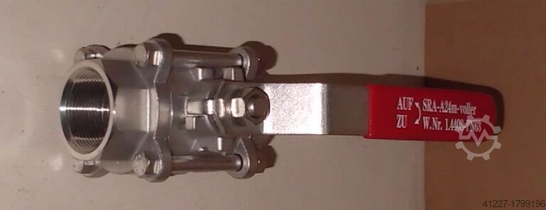 Kugelhahn Innengewinde Edelstahl DN40 R 1 1/2 Zoll