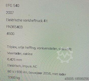 Pallet stacker Jungheinrich EFG 540 